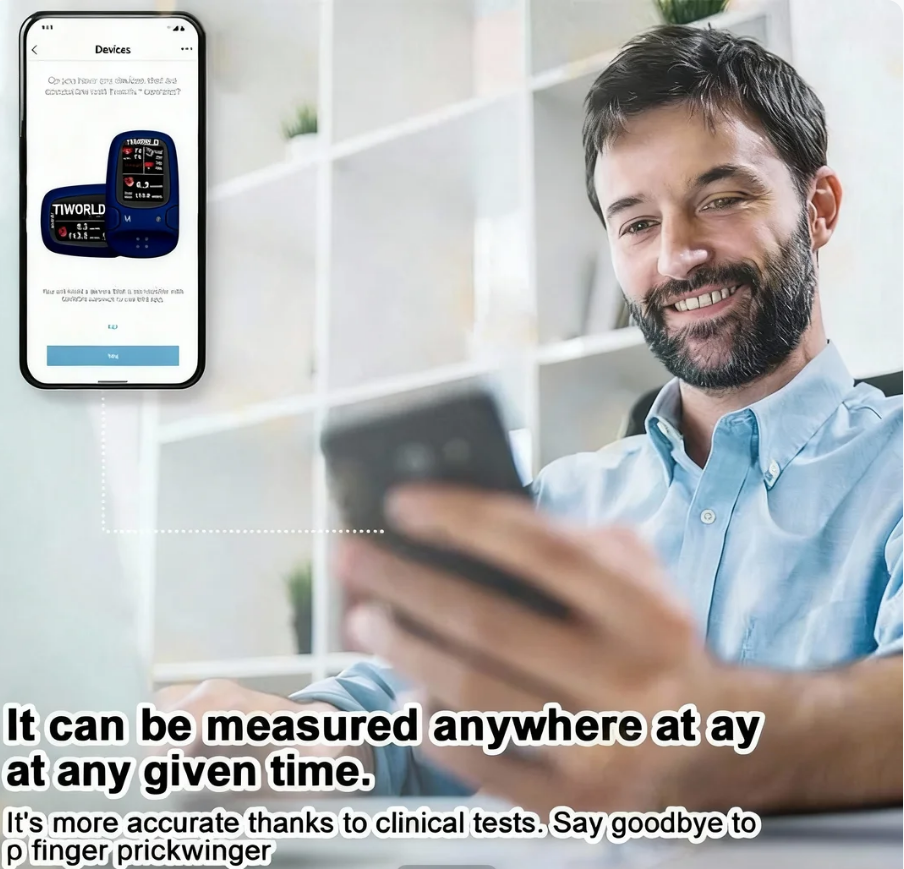 👑2026 Eaily Hot Sale Ends Today: 70% OFF!-Tiworld™ Develops Newly Launched Non-Invasive Smart Glucose Meter-✅made in the USA✅