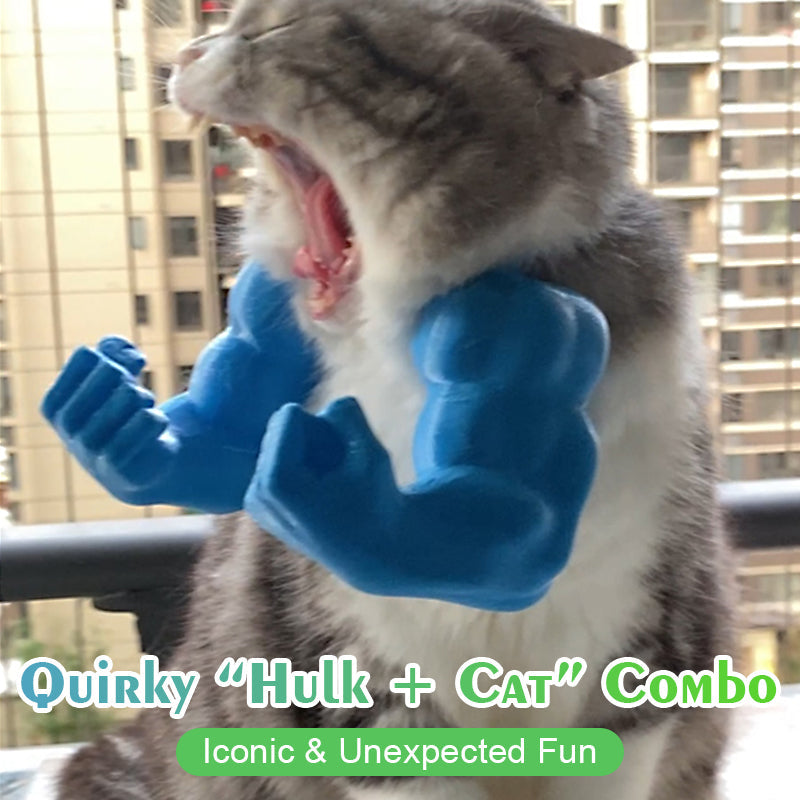 💪 3D Printed Hulk Arms Pet Cosplay Props with Halter Neck🏆