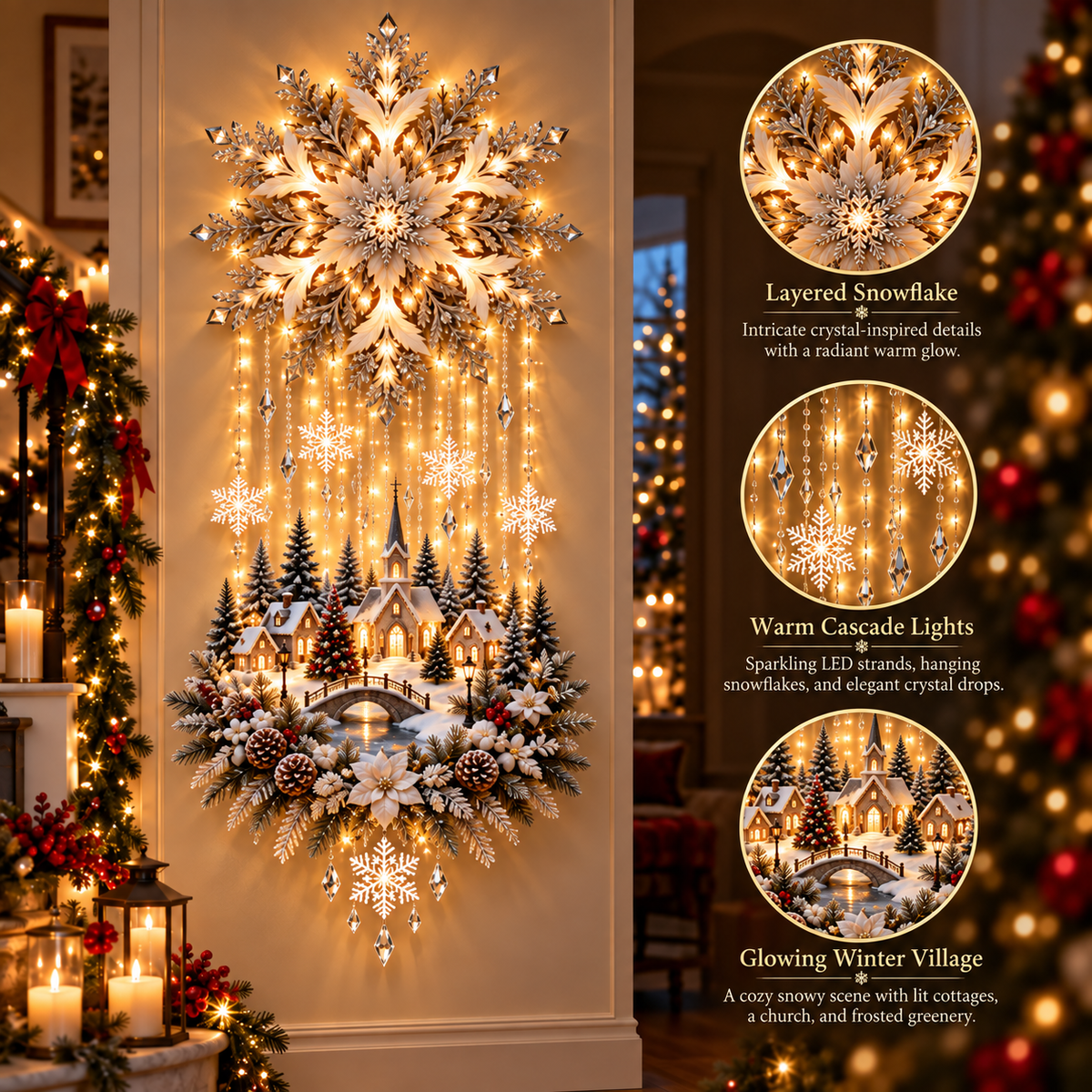 ✨Christmas Magic Glow Garden Light – ⭐Light Up Your Holiday Wonderland🎄