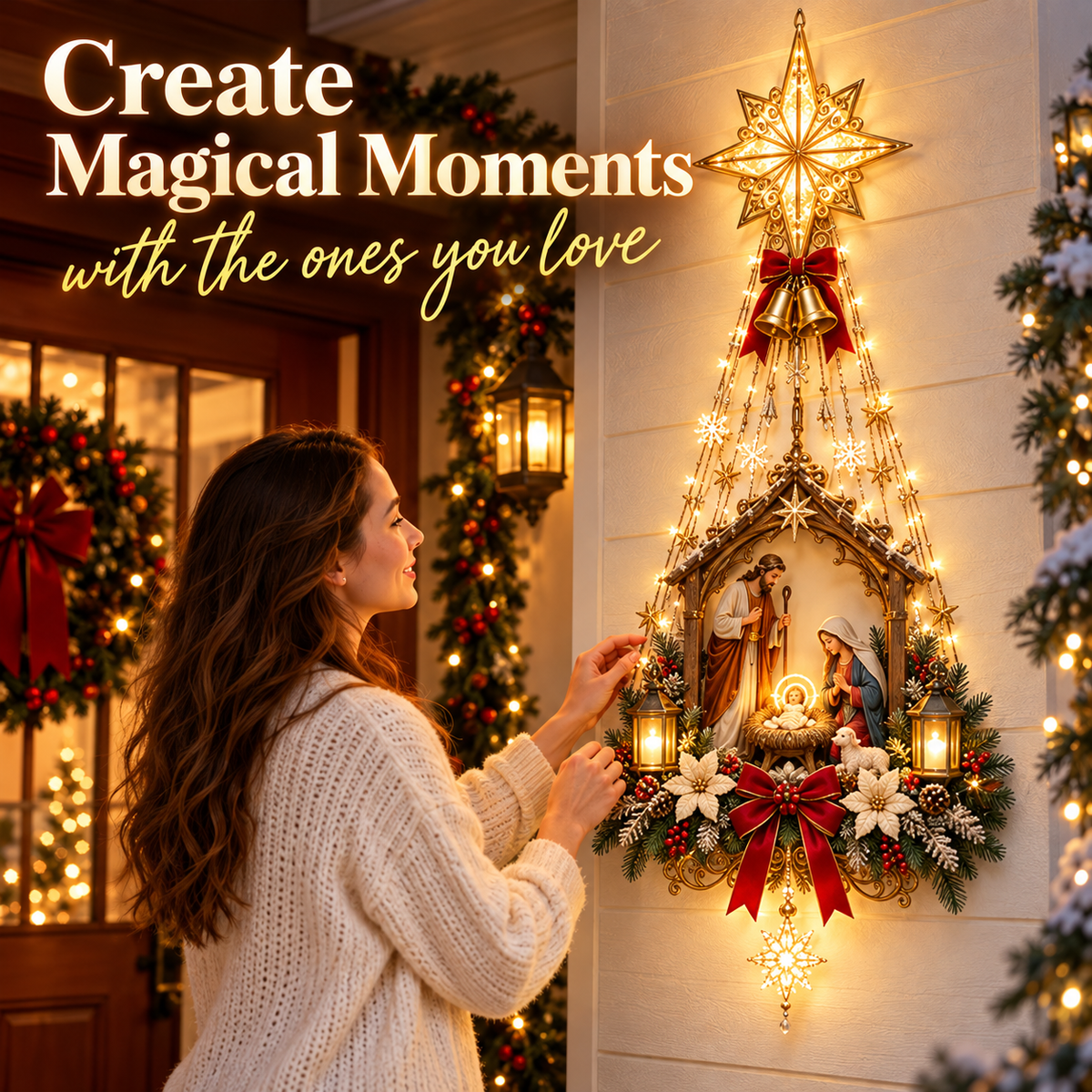 ✨ 49% OFF Nativity Wall Light -Star of Bethlehem Lighted Nativity Wall Decor – Bring the Heart of Christmas Home 🎄