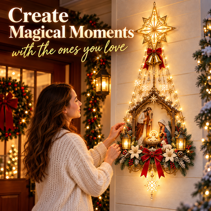 ✨ 49% OFF Nativity Wall Light -Star of Bethlehem Lighted Nativity Wall Decor – Bring the Heart of Christmas Home 🎄