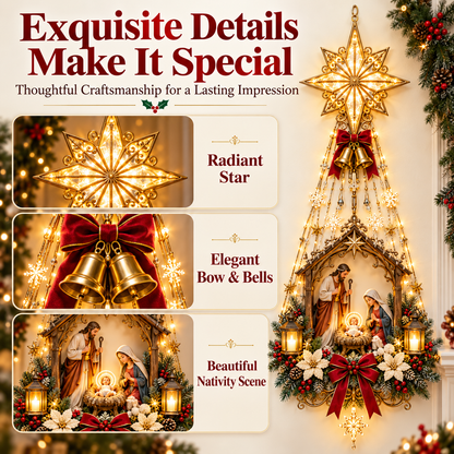 ✨ 49% OFF Nativity Wall Light -Star of Bethlehem Lighted Nativity Wall Decor – Bring the Heart of Christmas Home 🎄