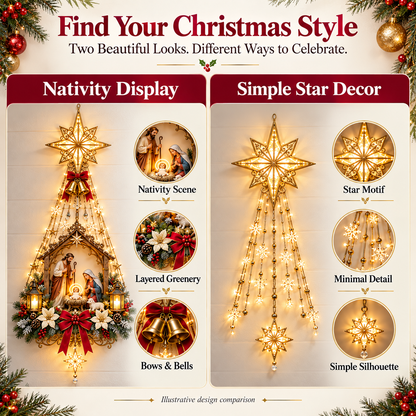 ✨ 49% OFF Nativity Wall Light -Star of Bethlehem Lighted Nativity Wall Decor – Bring the Heart of Christmas Home 🎄