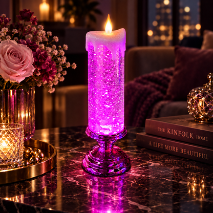 🔥😍✨Last Day 90% OFF✨ Enchanted Glow Flameless Candle Lamp – Sparkling Home Décor 🕯️