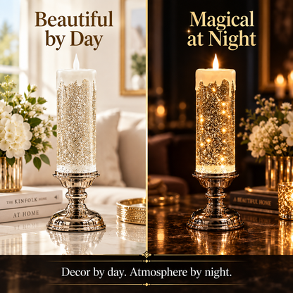 🔥😍✨Last Day 90% OFF✨ Enchanted Glow Flameless Candle Lamp – Sparkling Home Décor 🕯️